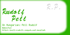 rudolf pell business card